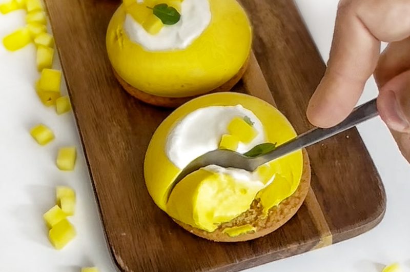 Cheescake de mango.