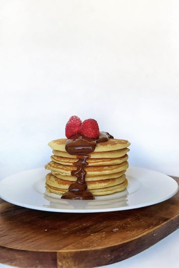 Tortitas con chocolate